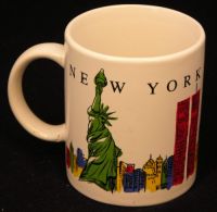 New York City NYC SKYLINE Coffee Mug - WTC, EMPIRE